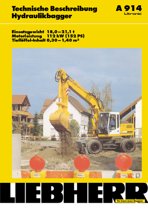 Escavatori gommati Liebherr A 914 Litronic