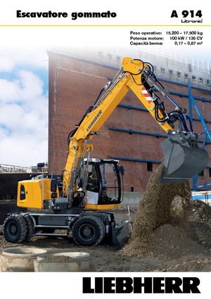 Escavatori gommati Liebherr A 914 Litronic