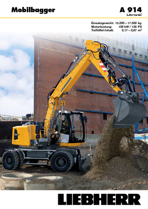 Escavatori gommati Liebherr A 914 Litronic