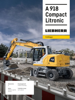 Escavatori gommati Liebherr A 918 Compact Litronic 