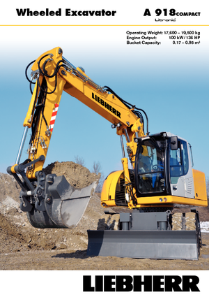 Escavatori gommati Liebherr A 918 Compact Litronic
