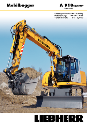 Escavatori gommati Liebherr A 918 Compact Litronic