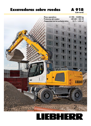 Escavatori gommati Liebherr A 918 Litronic