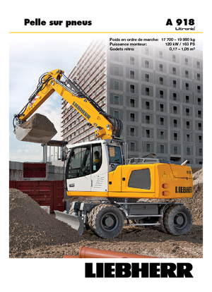Escavatori gommati Liebherr A 918 Litronic