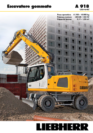 Escavatori gommati Liebherr A 918 Litronic