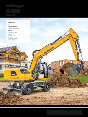 Escavatori gommati Liebherr A 920 Litronic