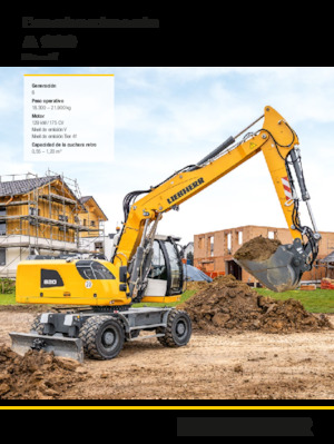Escavatori gommati Liebherr A 920 Litronic