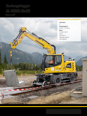 Escavatori gommati Liebherr A 922 Rail Litronic G6.0