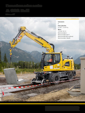 Escavatori gommati Liebherr A 922 Rail Litronic G6.0