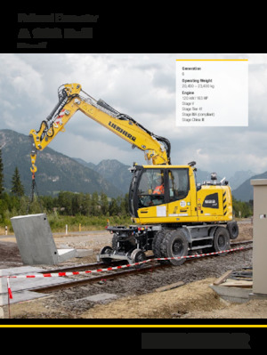 Escavatori gommati Liebherr A 922 Rail Litronic G6.0