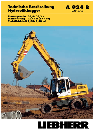 Escavatori gommati Liebherr A 924 B Litonic