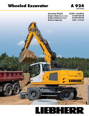 Escavatori gommati Liebherr A 924 Litronic