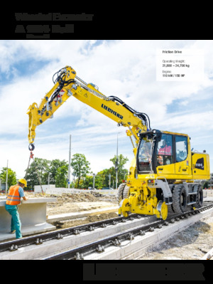 Escavatori gommati Liebherr A 924 Rail Litronic