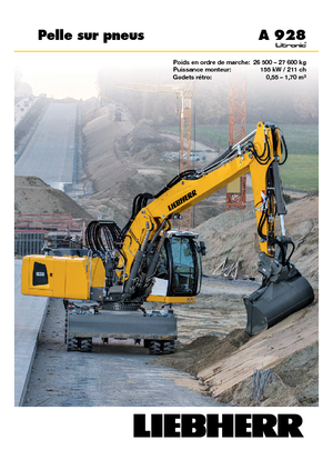 Escavatori gommati Liebherr A 928 Litronic