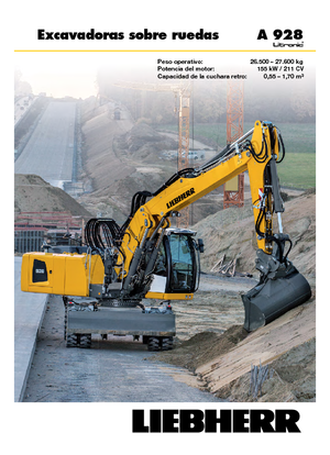 Escavatori gommati Liebherr A 928 Litronic