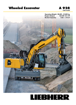 Escavatori gommati Liebherr A 928 Litronic