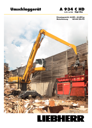 Escavatori gommati Liebherr A 934 C HD Litronic High Rise