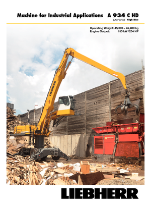 Escavatori gommati Liebherr A 934 C HD Litronic High Rise