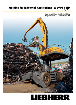 Escavatori gommati Liebherr A 944 C HD Litronic High Rise