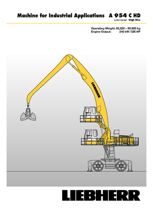 Escavatori gommati Liebherr A 954 C HD Litronic High Rise