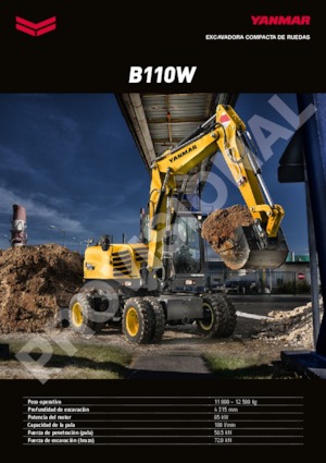 Escavatori gommati Yanmar B 110 PB