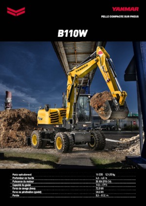Escavatori gommati Yanmar B 110 PB
