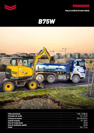 Escavatori gommati Yanmar B 75 Circular