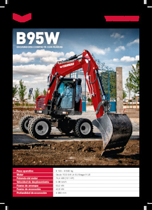 Escavatori gommati Yanmar B95W TPA 