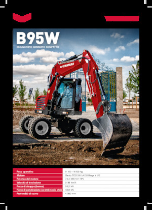 Escavatori gommati Yanmar B95W TPA 