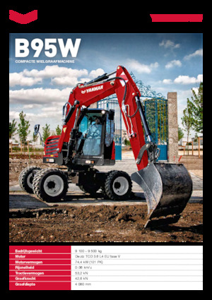 Escavatori gommati Yanmar B95W TPA 