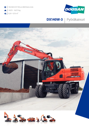 Escavatori gommati Doosan DX140W-3