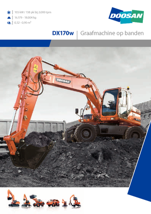 Escavatori gommati Doosan DX170W
