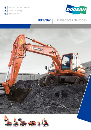 Escavatori gommati Doosan DX170W