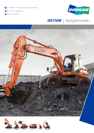 Escavatori gommati Doosan DX170W