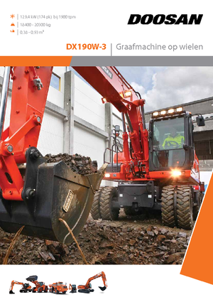 Escavatori gommati Doosan DX190W-3