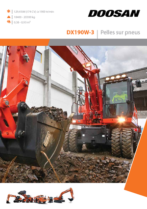 Escavatori gommati Doosan DX190W-3
