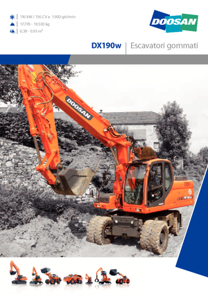 Escavatori gommati Doosan DX 190 W