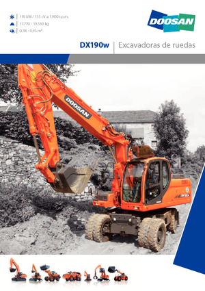 Escavatori gommati Doosan DX 190 W