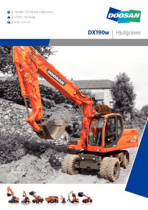 Escavatori gommati Doosan DX 190 W