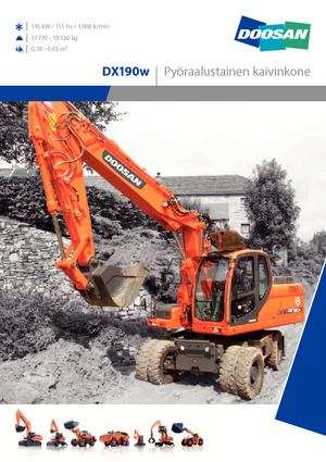 Escavatori gommati Doosan DX 190 W