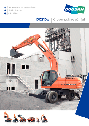 Escavatori gommati Doosan DX210W