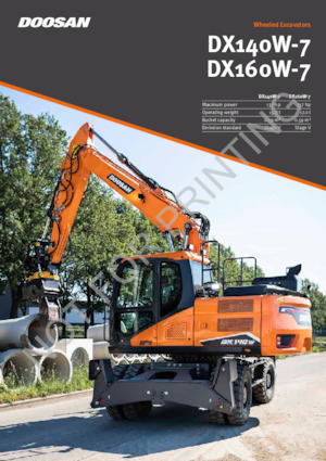 Escavatori gommati Doosan DX140W-7