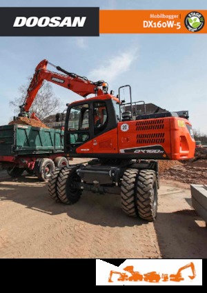 Escavatori gommati Doosan DX160W-5