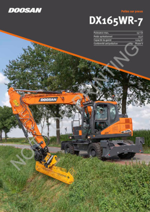 Escavatori gommati Doosan DX165WR-7