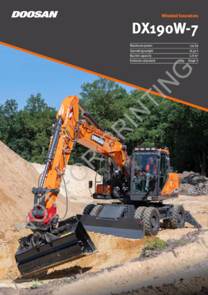 Escavatori gommati Doosan DX190W-7