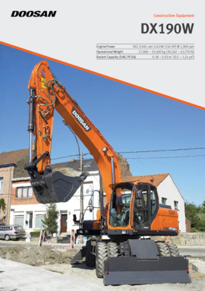 Escavatori gommati Doosan DX190W