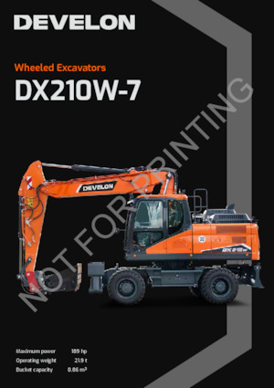Escavatori gommati Develon DX210W-7 
