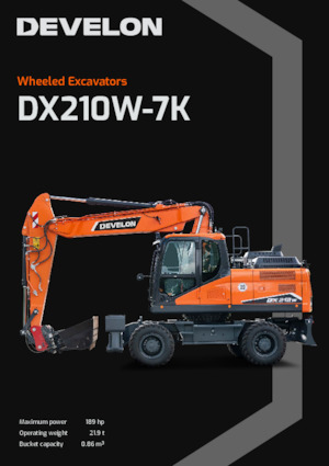 Escavatori gommati Develon DX210W-7K