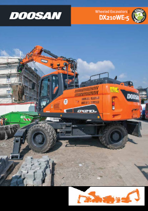 Escavatori gommati Doosan DX210WE-5