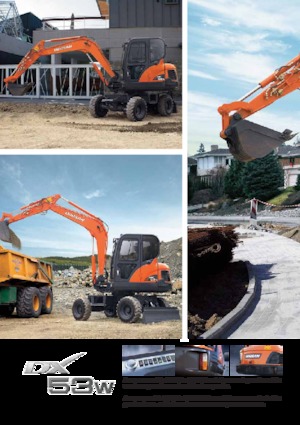 Escavatori gommati Doosan DX53W